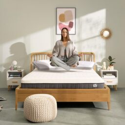 Panda London Hybrid Bamboo Mattress in White - Size: Single - thumbnail 2