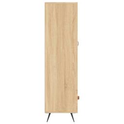 Berkfield Home Highboard Sonoma Oak 69.5x31x115 cm Engineered Wood in Light Tan - thumbnail 7