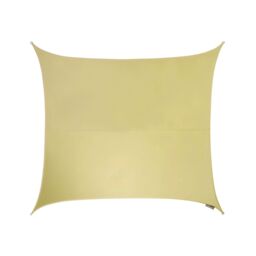 Primrose 2m Square Waterproof Ivory Garden Patio Sun Shade Sail Canopy 98% UV Block with Free Fixing Kit in Light Sand - thumbnail 2