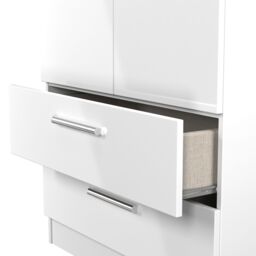 Ready Assembled 2 U Trent 2 Door 2 Drawer Wardrobe (Ready Assembled) in White - thumbnail 6