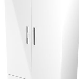 Ready Assembled 2 U Trent 2 Door 2 Drawer Wardrobe (Ready Assembled) in White - thumbnail 4