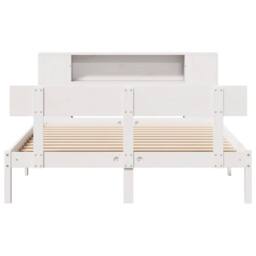 Berkfield Home Decorative Bookcase Bed without Mattress White 140x200 cm Solid W - thumbnail 4