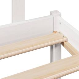 Berkfield Home Decorative Bookcase Bed without Mattress White 140x200 cm Solid W - thumbnail 9