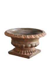 KDMD French Urn Cement Pot 16cm Pale Orange - thumbnail 6
