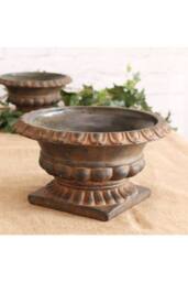 KDMD French Urn Cement Pot 16cm Pale Orange - thumbnail 2