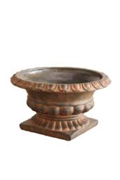 KDMD French Urn Cement Pot 16cm Pale Orange - thumbnail 4