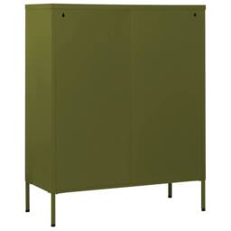 Berkfield Home Durable Chest of Drawers Olive Green 80x35x101.5 cm Steel - thumbnail 5