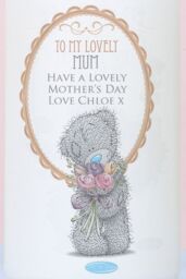 Personalised Memento Company Women's Personalised Me to You Flowers Pillar Candle For Her in Off-White - thumbnail 3