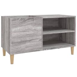 Berkfield Home Record Cabinet Grey Sonoma 84.5x38x48 cm Engineered Wood - thumbnail 2