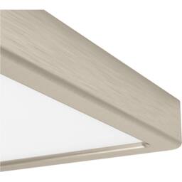 Loops Sleek Modern Satin Nickel Square Ceiling Light Indoor Spaces in Metallics - thumbnail 5