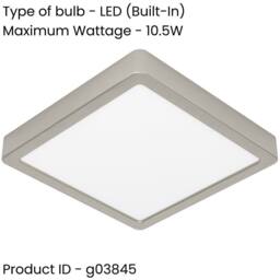 Loops Sleek Modern Satin Nickel Square Ceiling Light Indoor Spaces in Metallics - thumbnail 2