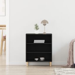 Berkfield Home Black Oak Sideboard, 57x35x70 cm, Made from Engineered Wood - Size: 57 x 35 x 70 cm - thumbnail 4