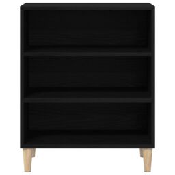 Berkfield Home Black Oak Sideboard, 57x35x70 cm, Made from Engineered Wood - Size: 57 x 35 x 70 cm - thumbnail 6