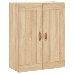 Berkfield Home Wall Mounted Cabinets 2 pcs Sonoma Oak Engineered Wood in Brown - thumbnail 5