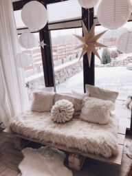 RugsX Flokati Woolen Bedcover Rug in Beige - Size: 70 cm x 160 cm - thumbnail 3