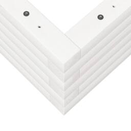 Berkfield Home Decorative Garden Planter White 110x60x23 cm Solid Wood Pine - Size: 110 x 60 x 23 cm - thumbnail 8
