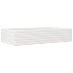 Berkfield Home Decorative Garden Planter White 110x60x23 cm Solid Wood Pine - Size: 110 x 60 x 23 cm - thumbnail 7