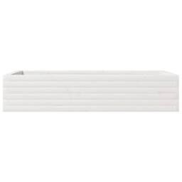 Berkfield Home Decorative Garden Planter White 110x60x23 cm Solid Wood Pine - Size: 110 x 60 x 23 cm - thumbnail 5