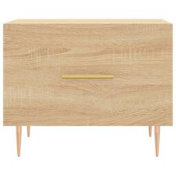 Berkfield Home Decorative Coffee Tables 2 pcs Sonoma Oak 50x50x40 cm Engineered Wood in Light Tan - Size: 50 x 50 x 40 cm - thumbnail 6