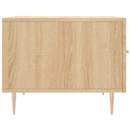 Berkfield Home Decorative Coffee Tables 2 pcs Sonoma Oak 50x50x40 cm Engineered Wood in Light Tan - Size: 50 x 50 x 40 cm - thumbnail 8