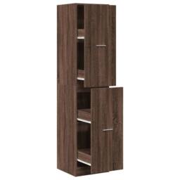 Berkfield Home Elegant Apothecary Cabinet¬†Brown Oak 40x41x174.5 cm Engineered Wood in Brown - thumbnail 3