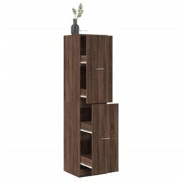 Berkfield Home Elegant Apothecary Cabinet¬†Brown Oak 40x41x174.5 cm Engineered Wood in Brown - thumbnail 2