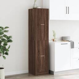 Berkfield Home Elegant Apothecary Cabinet¬†Brown Oak 40x41x174.5 cm Engineered Wood in Brown - thumbnail 4