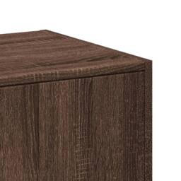 Berkfield Home Elegant Apothecary Cabinet¬†Brown Oak 40x41x174.5 cm Engineered Wood in Brown - thumbnail 8