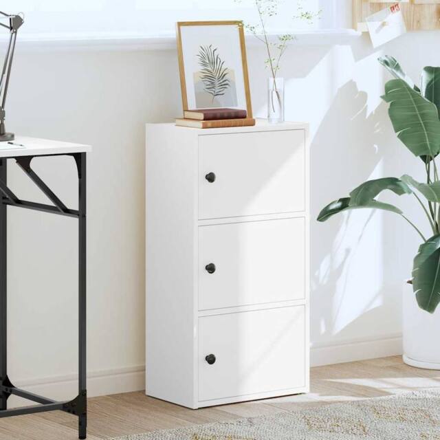 Berkfield Home Durable Bookcase White 40x24x77 cm Engineered Wood - Size: 40 x 24 x 77 cm - image 1