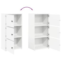Berkfield Home Durable Bookcase White 40x24x77 cm Engineered Wood - Size: 40 x 24 x 77 cm - thumbnail 8