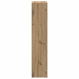 Berkfield Home Elegant Book Cabinet Artisan Oak 36x30x143 cm Engineered Wood in Brown - Size: 36 x 30 x 143 cm - thumbnail 6