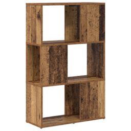 Berkfield Home Entertainment Centre Old wood Engineered wood 60 x 24 x 94 cm in Brown - thumbnail 7