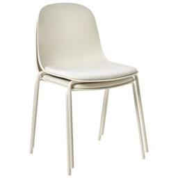 Wyld and Coco Modern Conference Chairs Set of 2 Light Beige Polyester Seats - thumbnail 8