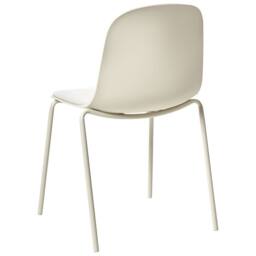 Wyld and Coco Modern Conference Chairs Set of 2 Light Beige Polyester Seats - thumbnail 6