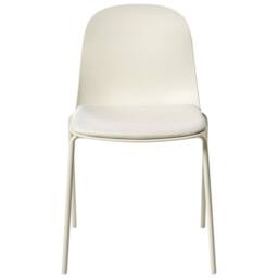 Wyld and Coco Modern Conference Chairs Set of 2 Light Beige Polyester Seats - thumbnail 5