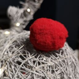 Samuel Alexander 66cm Battery Operated Rattan Woven Cupid Reindeer with Warm White LEDs in Grey - thumbnail 6