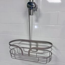 Showerdrape Dante Modern 3-Tier Floor Caddy & Mini Caddy - Bathroom Storage in Beige - thumbnail 3