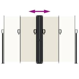Berkfield Home Retractable Side Awning Cream 160x1200 cm - thumbnail 5