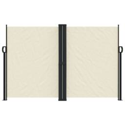 Berkfield Home Retractable Side Awning Cream 160x1200 cm - thumbnail 1