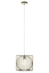 Orsina Silver Finish Pendant Lamp, Contemporary Openwork Iron Lighting, Luxe Statement Pendant Light For Living Room - thumbnail 1