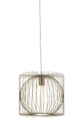 Orsina Silver Finish Pendant Lamp, Contemporary Openwork Iron Lighting, Luxe Statement Pendant Light For Living Room - thumbnail 3