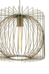 Orsina Silver Finish Pendant Lamp, Contemporary Openwork Iron Lighting, Luxe Statement Pendant Light For Living Room - thumbnail 4