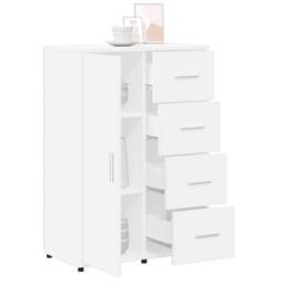 Berkfield Home Sideboards 2 pcs White 60x31x84 cm Engineered Wood - Size: 60 x 31 x 84 cm - thumbnail 5