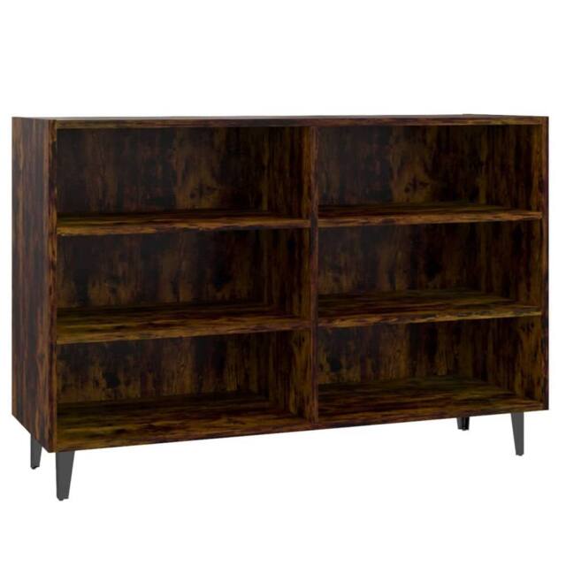 Berkfield Home Sideboard Smoked Oak 103.5x35x70 cm Engineered Wood in Brown - image 1