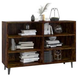 Berkfield Home Sideboard Smoked Oak 103.5x35x70 cm Engineered Wood in Brown - thumbnail 3