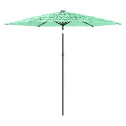 Berkfield Home Garden Parasol with Steel Pole Green 268x268x226 cm - Size: 268 x 268 x 226 cm - thumbnail 2