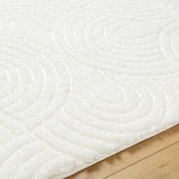 Livabliss Nomadic-Shaggy Ivory Modern Graphic Soft Plush Pile Living Bedroom Rug in Light Beige - Size: 200 cm x 275 cm - thumbnail 7