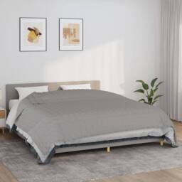 Berkfield Home Weighted Blanket Grey 235x290 cm 11 kg Fabric - thumbnail 2