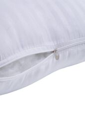 Living and Home 2Pcs Washable Stripe Bed Pillows Comfortable Medium Firm Support Pillows, 74cm L x 48cm W in White - Size: 74 cm L x 48 cm W - thumbnail 5