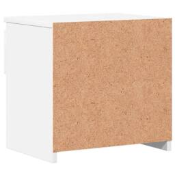 Berkfield Home Elegant Bedside Cabinet High Gloss White 40x30x39 cm Engineered Wood - Size: 40 x 30 x 39 cm - thumbnail 7